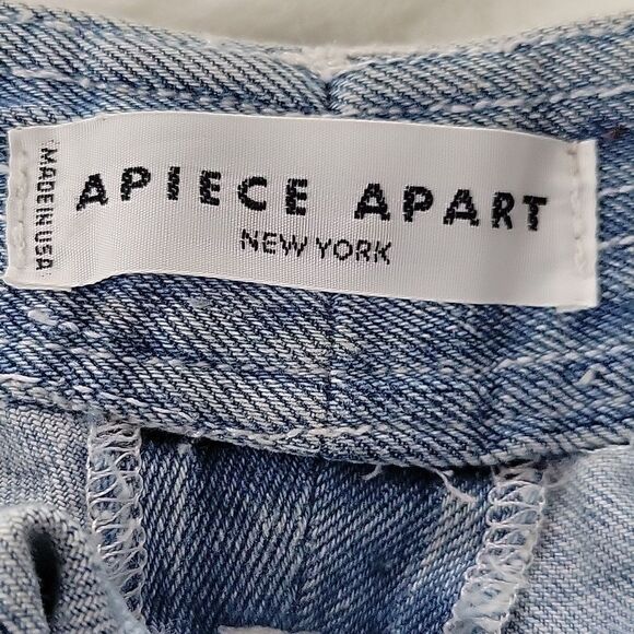 VINTAGE Apiece Apart NY Light Denim Y2K Retro high waisted Jeans Size 0 - Picture 6 of 7